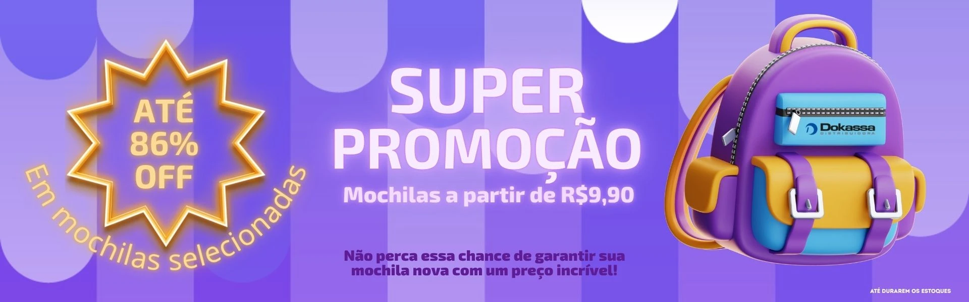 Mochilas Promoção